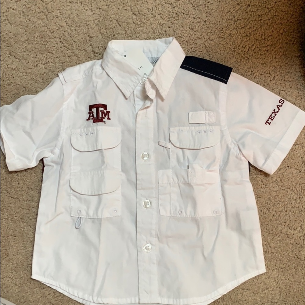 Texas A&M Toddler fishing shirt